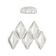 Matubo GemDuo Perlen 8x5mm Silver Plated